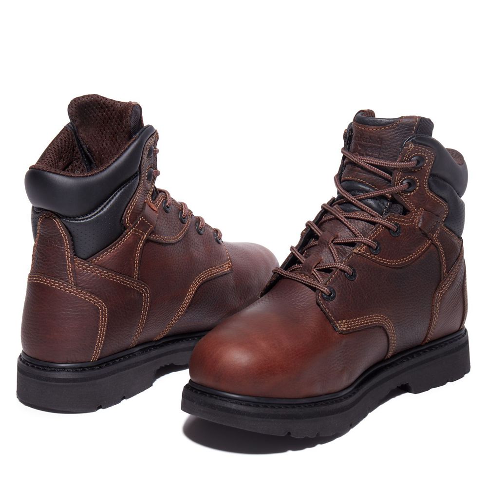 Bocanci De Muncă Timberland Barbati Visinii - Pro® Flexshield Met Guard 6\" Steel Toe - Romania - GFO